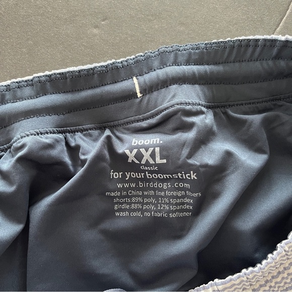 Birddogs Flying Wasps Boom For Your Boomstick Searsucker Striped Shorts XXL 7” - Picture 4 of 5